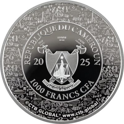 Cameroon - 2025 - 1000 Francs - Chichén Itzá (Journey of a Lifetime series) 1oz silver