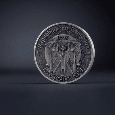Cameroon - 2025 - 1000 Francs - The Raven (Creatures of Nocturne series) 1oz silver