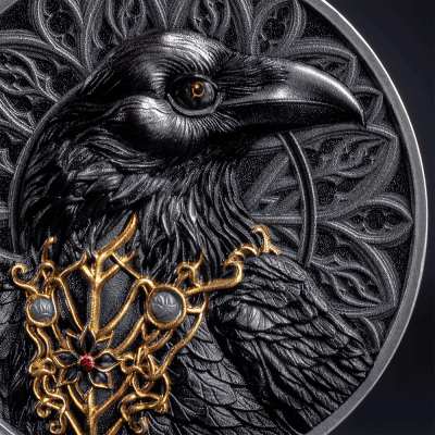 Cameroon - 2025 - 1000 Francs - The Raven (Creatures of Nocturne series) 1oz silver