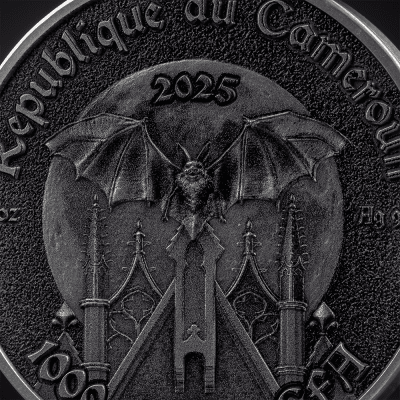 Cameroon - 2025 - 1000 Francs - The Raven (Creatures of Nocturne series) 1oz silver