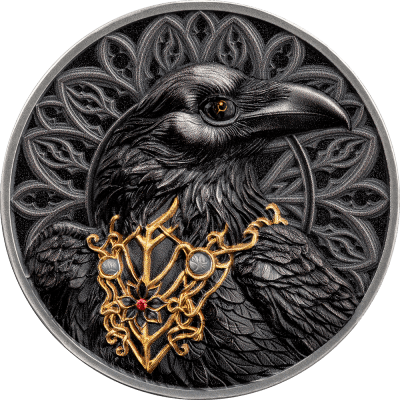 Cameroon - 2025 - 1000 Francs - The Raven (Creatures of Nocturne series) 1oz silver