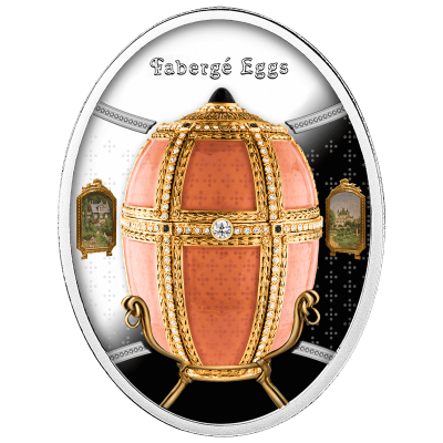 Niue - 2025 - 1 Dollars - Danish Palaces Egg (Faberge Egg series)