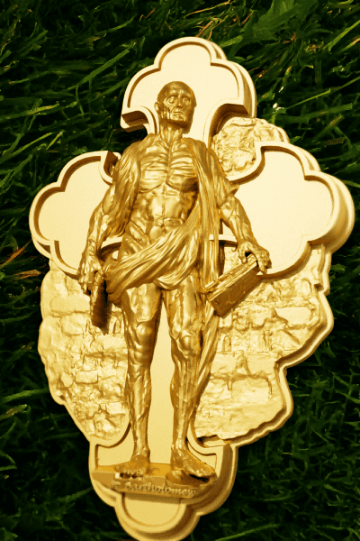 Cameroon - 2025 - 2000 Francs - Saint Bartholomew 12 Apostle Series GILDED