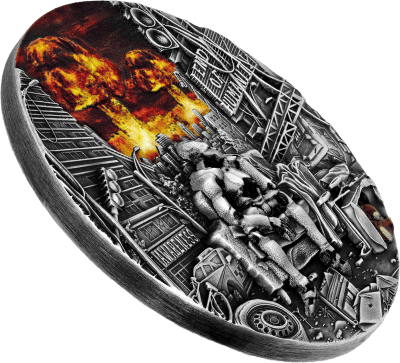 Cameroon - 2023 - 2000 Francs - End of Humanity AWARENESS 2oz silver