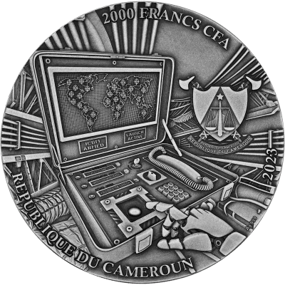 Cameroon - 2023 - 2000 Francs - End of Humanity AWARENESS 2oz silver - Image 2