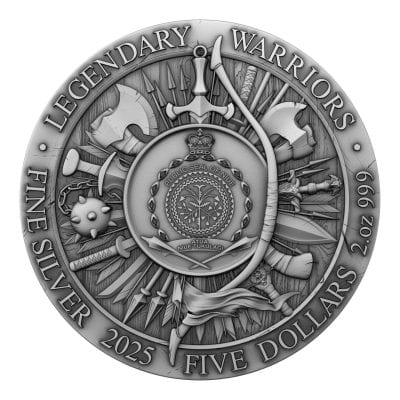 Niue - 2025 - 5 Dollars - Hannibal (Legendary Warriors series) 2oz silver