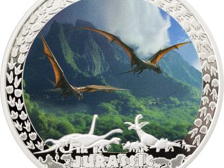 Liberia - 2025 - 10 Dollars - Pterodactyl (Jurassic Life series) 1oz silver