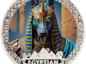 Liberia - 2025 - 20 Dollars - Anubis (Egyptian Heritage series) 2oz silver