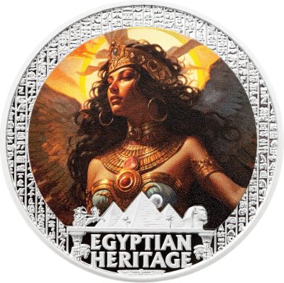 Liberia - 2025 - 10 Dollars - Isis (Egyptian Heritage series) 1oz silver