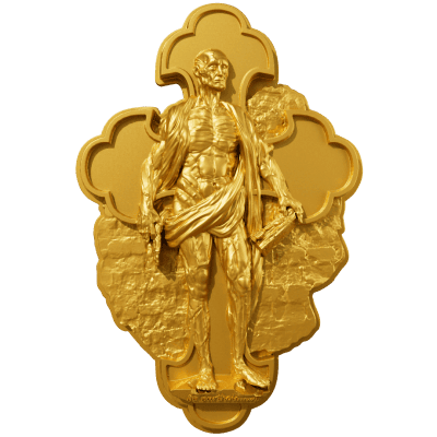 Cameroon - 2025 - 2000 Francs - Saint Bartholomew 12 Apostle Series GILDED