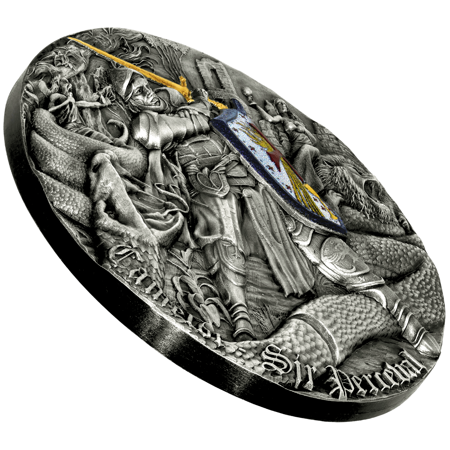 Niue - 2023 - 5 Dollars - Sir Perceval (Camelot series) 2oz silver