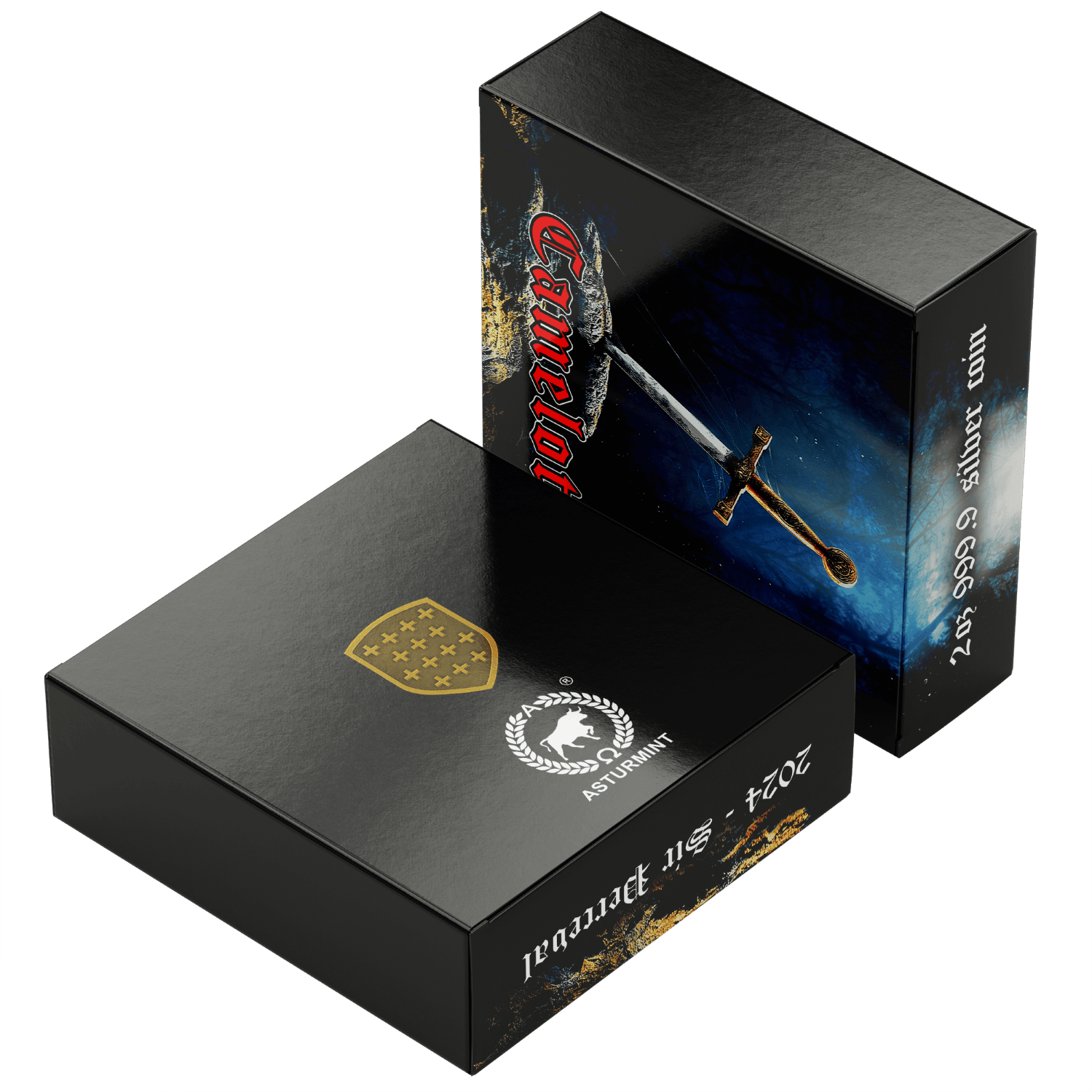 Niue - 2023 - 5 Dollars - Sir Perceval (Camelot series) 2oz silver