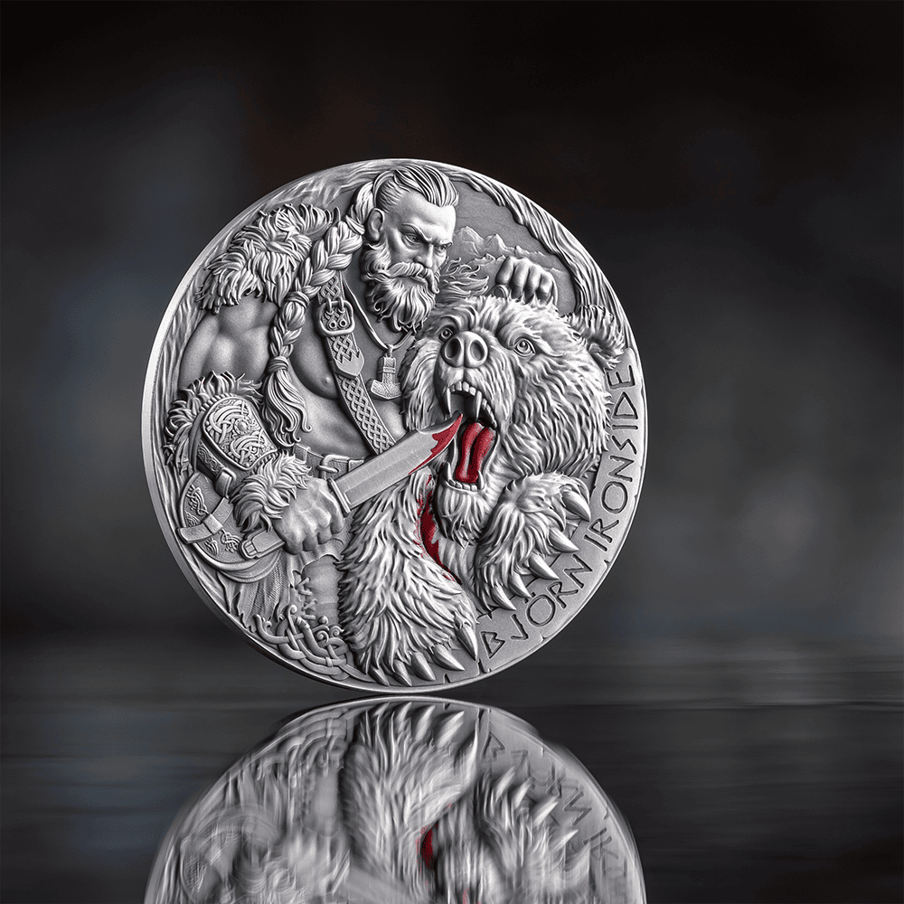 Cameroon - 2025 - 2000 Francs – Björn Ironside (way to valhalla series) 2oz silver