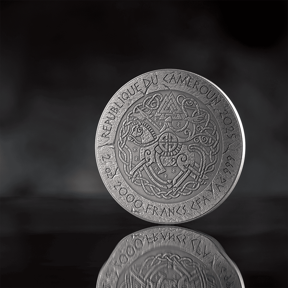 Cameroon - 2025 - 2000 Francs – Björn Ironside (way to valhalla series) 2oz silver