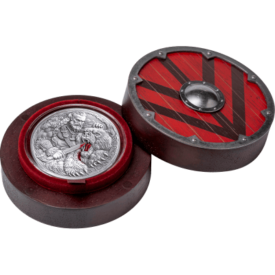 Cameroon - 2025 - 2000 Francs – Björn Ironside (way to valhalla series) 2oz silver