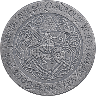 Cameroon - 2025 - 2000 Francs – Björn Ironside (way to valhalla series) 2oz silver