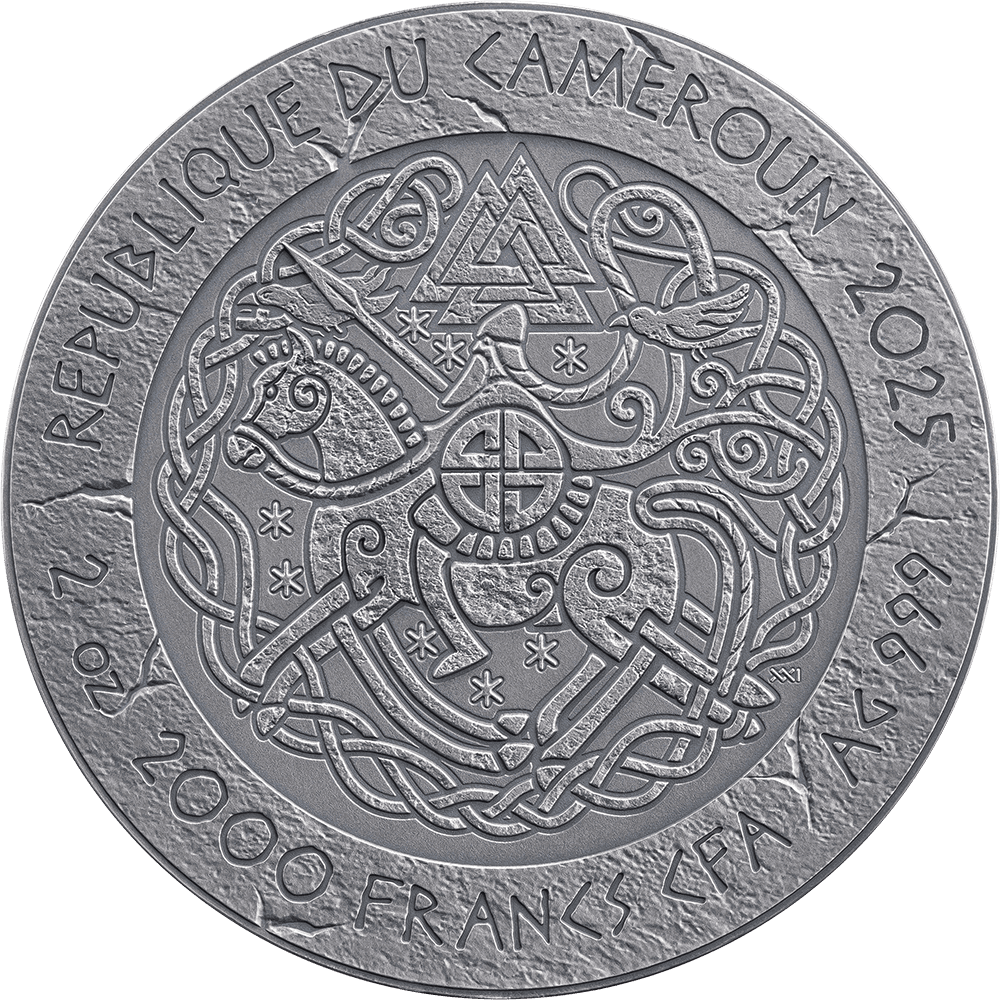 Cameroon - 2025 - 2000 Francs – Björn Ironside (way to valhalla series) 2oz silver