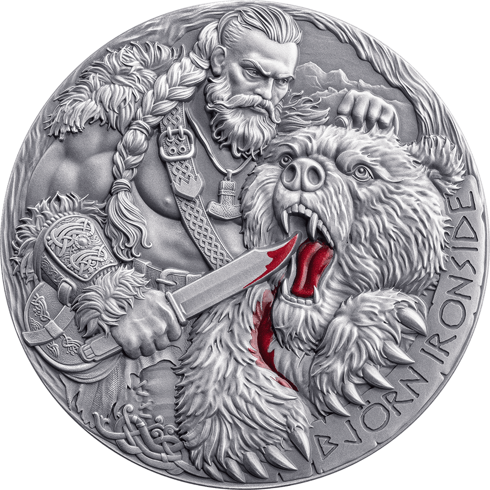 Cameroon - 2025 - 2000 Francs – Björn Ironside (way to valhalla series) 2oz silver