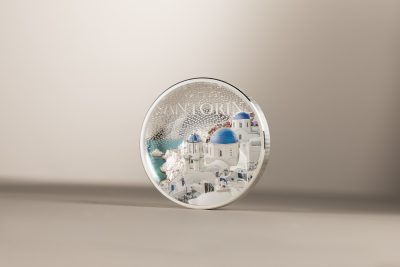 Cook Islands - 2025 - 10 Dollars - Santorini / Architectures of the World Series