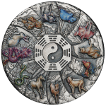 Tuvalu - 2023 - 5 Dollars - Lunar Animals 5oz silver