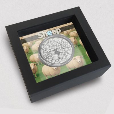 Niue - 2025 - 5 Dollars - Sheep 2oz silver (B-Different series)