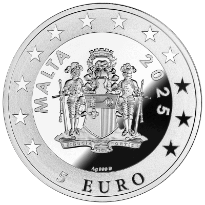 Malta - 2025 - 5 Euro - Prague (City Hall Clocks series)