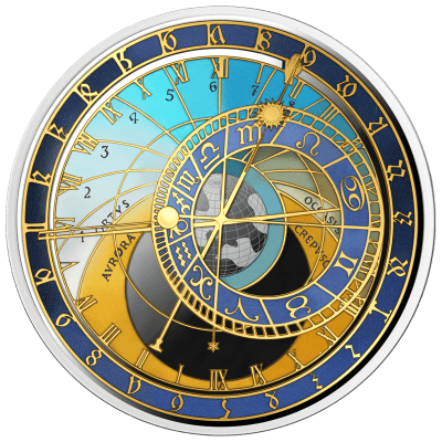 Malta - 2025 - 5 Euro - Prague (City Hall Clocks series)