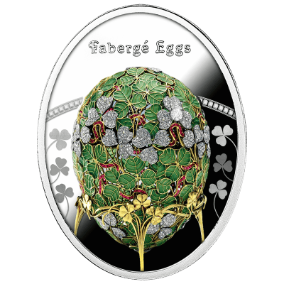 Niue - 2025 - 1 Dollars - Clover Leaf Egg (Faberge Egg series)