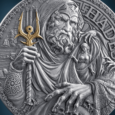 Cameroon - 2025 - 2000 Francs – Hades / The Great Greek Mythology 2oz silver