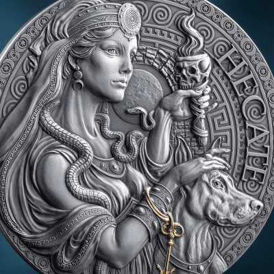Cameroon - 2025 - 2000 Francs – Hecate / The Great Greek Mythology 2oz silver