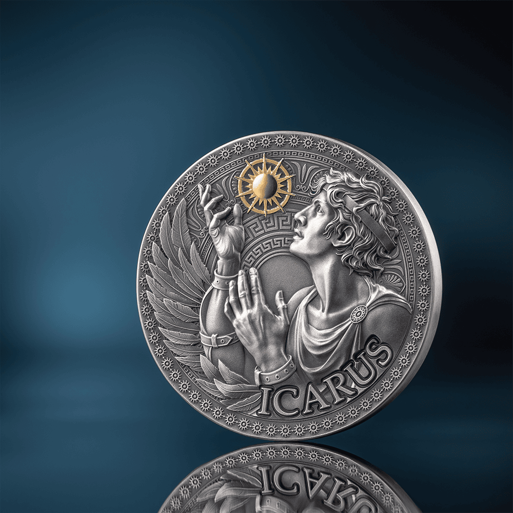 Cameroon - 2025 - 1000 Francs - Icarus / The Great Greek Mythology 1oz silver