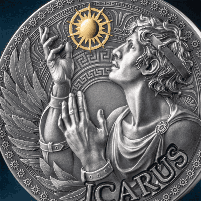 Cameroon - 2025 - 1000 Francs - Icarus / The Great Greek Mythology 1oz silver