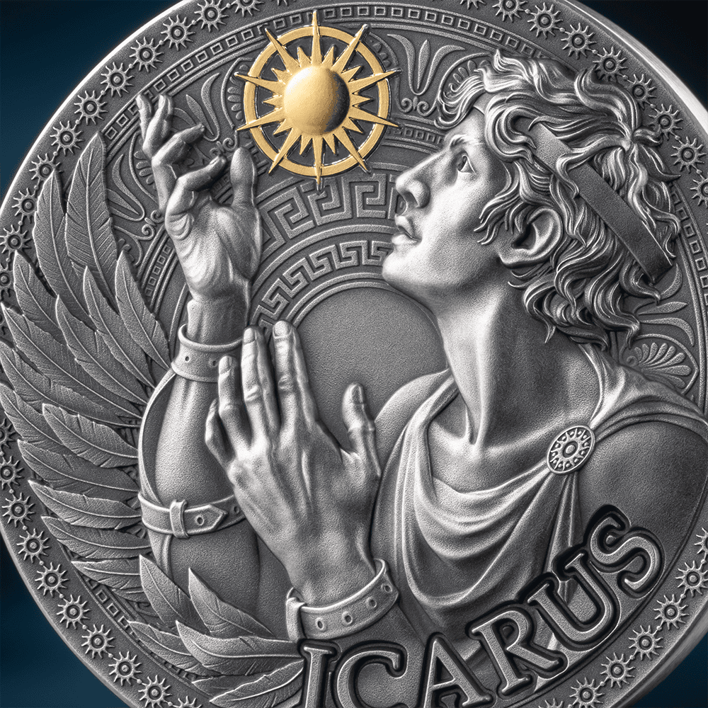 Cameroon - 2025 - 1000 Francs - Icarus / The Great Greek Mythology 1oz silver