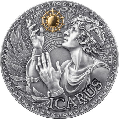 Cameroon - 2025 - 1000 Francs - Icarus / The Great Greek Mythology 1oz silver