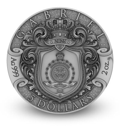 Niue - 2025 - 5 Dollars - Archangel Gabriel 2oz silver (Archangel series)
