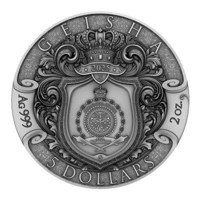 Niue - 2025 - 5 Dollars - Geisha 2oz silver