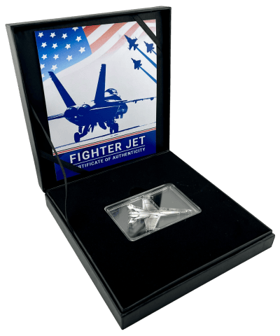 Liberia - 2025 - 20 Dollars - Fighter Jet Shaped 1oz silver