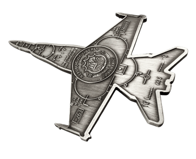 Liberia - 2025 - 20 Dollars - Fighter Jet Shaped 1oz silver