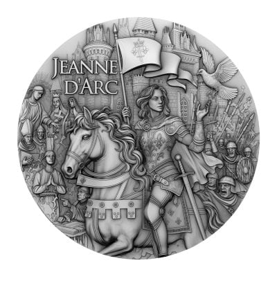 Niue - 2025 - 5 Dollars - Jeanne D'Arc 2oz silver