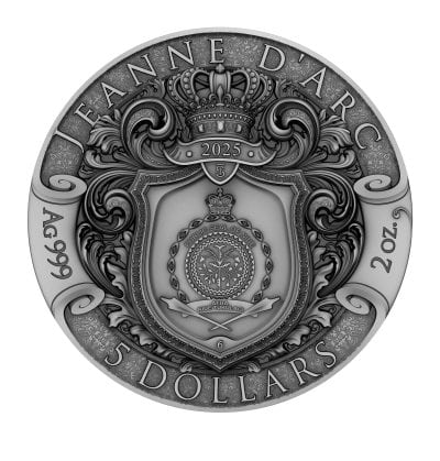 Niue - 2025 - 5 Dollars - Jeanne D'Arc 2oz silver