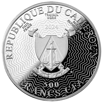 Cameroon - 2024 - 500 Francs - JUNONIA ALMANA The Secret Garden Butterflies