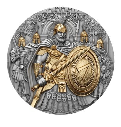 Niue - 2025 - 5 Dollars - Leonidas (Legendary Warriors series) 2oz silver