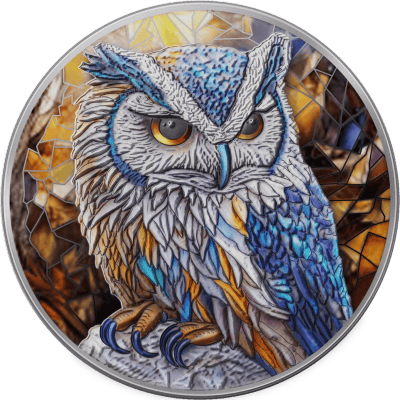 Congo - 2025 - 20 Francs - Owl 2oz silver (Noble Wildlife series)
