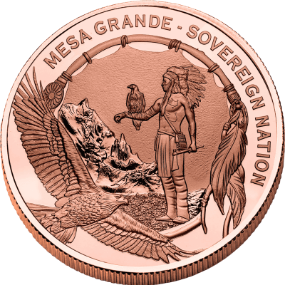 Mesa Grande - 2025 - 1 Dollar - Red Wolf 5oz copper