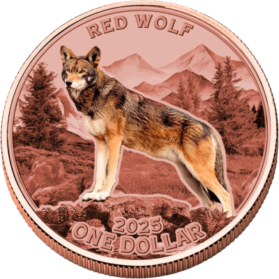 Mesa Grande - 2025 - 1 Dollar - Red Wolf 5oz copper