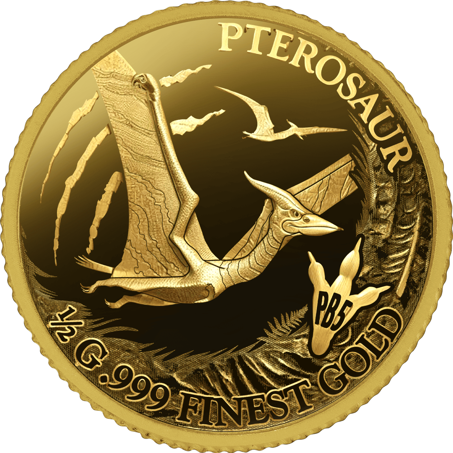 Gabon - 2026 - 5x1000 Francs - Prehistoric Big Five (5x 1/2gr gold) small gold