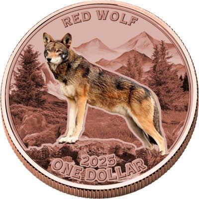 Mesa Grande - 2025 - 1 Dollar - Red Wolf 5oz copper
