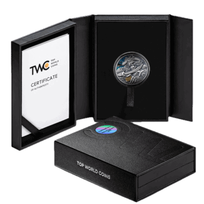 Ghana - 2025 - 5 Cedis - Memento Mori Pirate 1oz silver