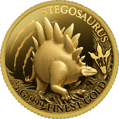 Gabon - 2026 - 5x1000 Francs - Prehistoric Big Five (5x 1/2gr gold) small gold