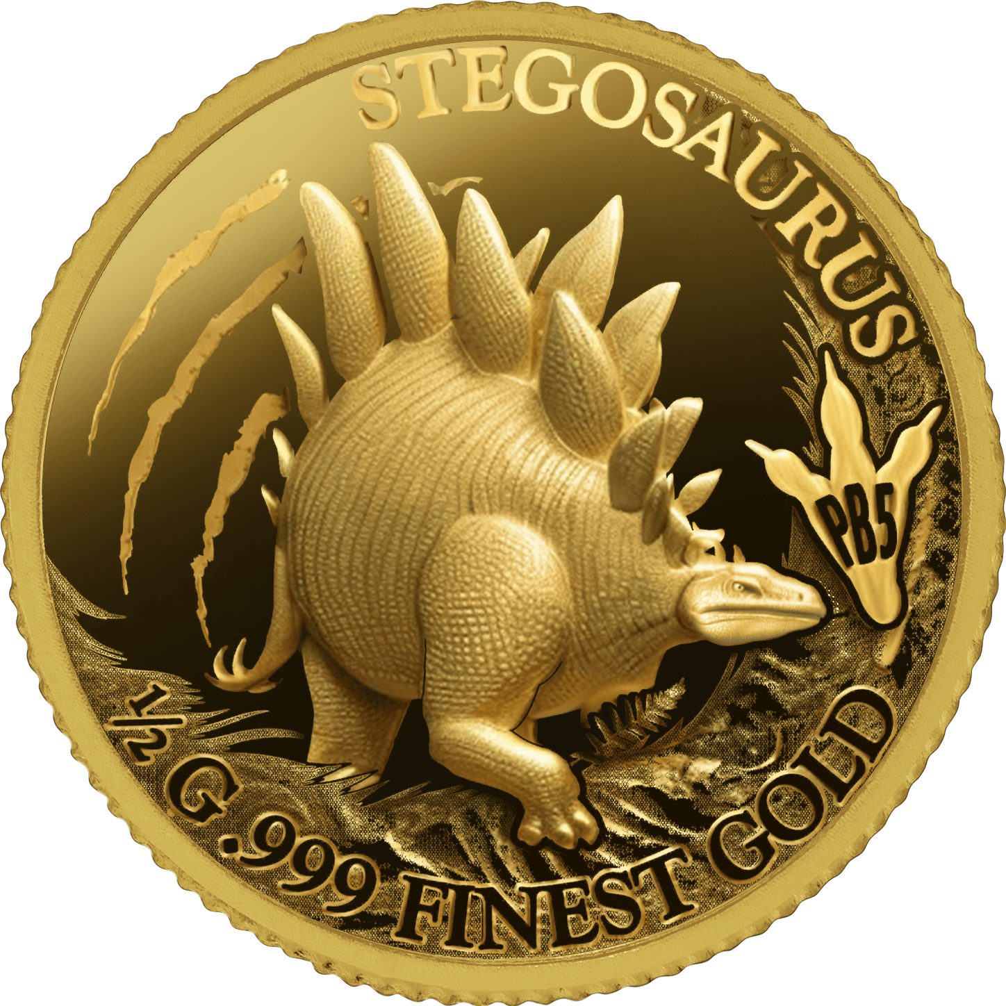 Gabon - 2026 - 5x1000 Francs - Prehistoric Big Five (5x 1/2gr gold) small gold